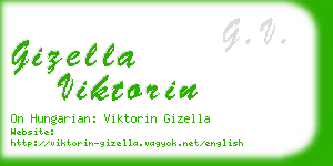 gizella viktorin business card
